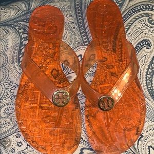 Sandals Tory Burch orange and white Michael Kors